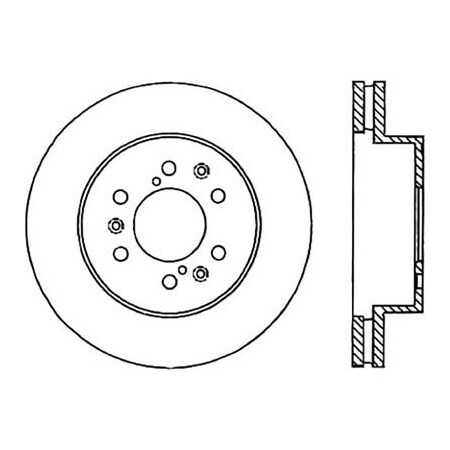 Centric StopTech Premium Cryostop Rotor; Front, StopTech 120.66057CRY